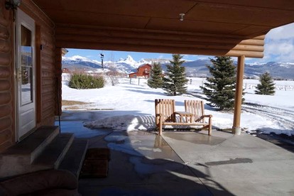 Secluded Mountain-View Cabin with Cross-Country Trails Near Scenic Lakes in Idaho - Driggs, Idaho - glamping.directory