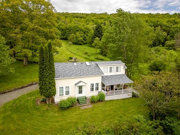 Elegant Farmhouse Getaway with Meadow Views & Outdoor Space in Treadwell, New York - glamping.directory
