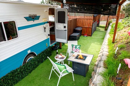 Vintage-Inspired Retro RV with Flamingo Theme Near Coast & Hiking Trails, El Cajon CA - El Cajon, California - glamping.directory