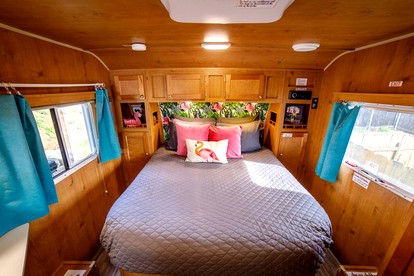 Vintage-Inspired Retro RV with Flamingo Theme Near Coast & Hiking Trails, El Cajon CA - El Cajon, California - glamping.directory