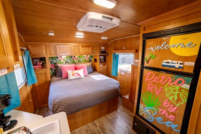 Vintage-Inspired Retro RV with Flamingo Theme Near Coast & Hiking Trails, El Cajon CA - El Cajon, California - glamping.directory