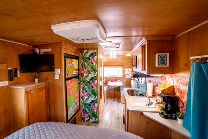 Vintage-Inspired Retro RV with Flamingo Theme Near Coast & Hiking Trails, El Cajon CA - El Cajon, California - glamping.directory