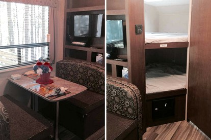 Secluded Caravan Rental for Families on Lake Wylie near Charlotte - Charlotte, North Carolina - glamping.directory
