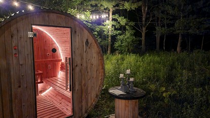 Incredible Secluded Cabin with Barrel Sauna, Fire Pit and Deck for an Unforgettable Getaway in the Finger Lakes in New York - Hammondsport, New York - glamping.directory