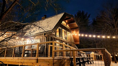 Incredible Secluded Cabin with Barrel Sauna, Fire Pit and Deck for an Unforgettable Getaway in the Finger Lakes in New York - Hammondsport, New York - glamping.directory