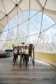 Award-Winning Glamping Dome with Panoramic Pond Views near The Caverns, Coalmont TN - Coalmont, Tennessee - glamping.directory