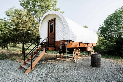 Perfectly Located Pet-Friendly Wagon Retreat in Trendy Penn Yan, NY - glamping.directory
