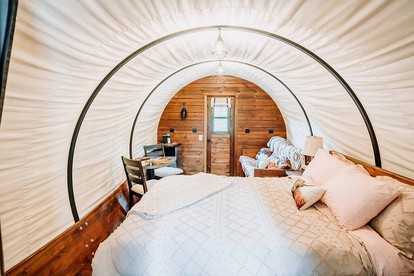 Perfectly Located Pet-Friendly Wagon Retreat in Trendy Penn Yan, NY - Penn Yan, New York - glamping.directory