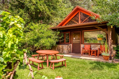 Rustic Cabin Camping Rental with Beautiful Views in Sedona, Arizona - Sedona, Arizona - glamping.directory
