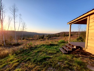 Off-Grid Cabin Nestled Among Nature with Lovely Landscape Views in Maine - Grand Isle, Maine - glamping.directory