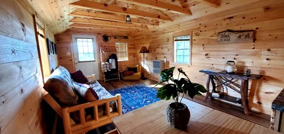 Off-Grid Cabin Nestled Among Nature with Lovely Landscape Views in Maine - Grand Isle, Maine - glamping.directory