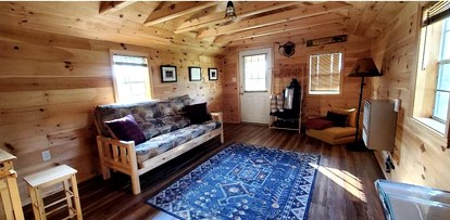 Off-Grid Cabin Nestled Among Nature with Lovely Landscape Views in Maine - Grand Isle, Maine - glamping.directory