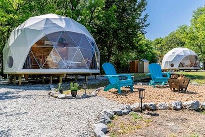 Peaceful Luxury Glamping Domes with Stargazing & Farm Retreat near Lake Access in Wolfe City, Texas - glamping.directory