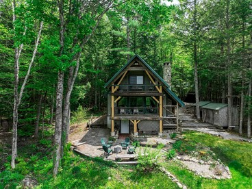 Peaceful Countryside Cabin with Hot-Tub and Fire Pit in Maine - Sweden, Maine - glamping.directory