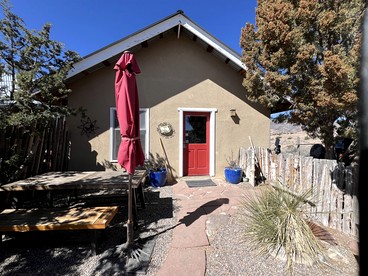 Artistic Casita in Abiquiu, New Mexico with Wide Views to Pedernal Overlooking the Chama River Valley - glamping.directory