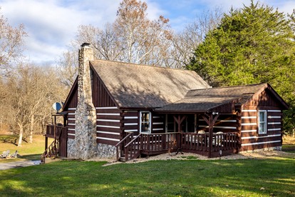 Spacious Riverfront Cabin with Hot Tub Near Shenandoah River, Maurertown, Virginia - glamping.directory