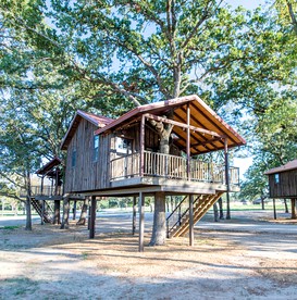 Tree House for Two, Ideal for a Glamping Getaway near Baylor, Texas - Elm Mott, Texas - glamping.directory