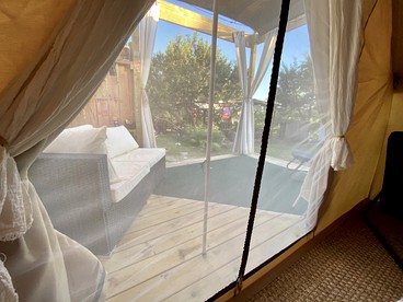 Hip, Lake Front Glamping Tent on a Magical Retreat Property in Austin - Spicewood, Texas - glamping.directory