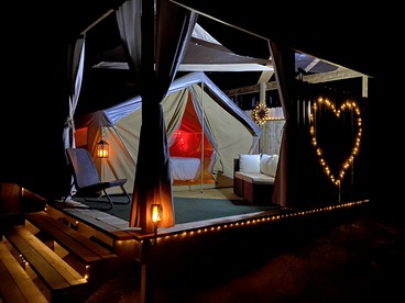 Hip, Lake Front Glamping Tent on a Magical Retreat Property in Austin - glamping.directory