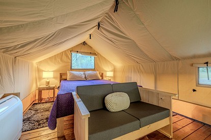 Incredible Multi-Unit Group Glamping in Safari Tents for an Amazing Outdoor Adventure with Family or Friends in Newport, Tennessee - Newport, Tennessee - glamping.directory