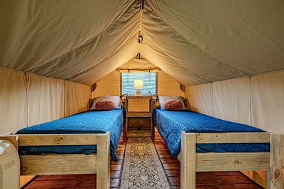 Incredible Multi-Unit Group Glamping in Safari Tents for an Amazing Outdoor Adventure with Family or Friends in Newport, Tennessee - Newport, Tennessee - glamping.directory