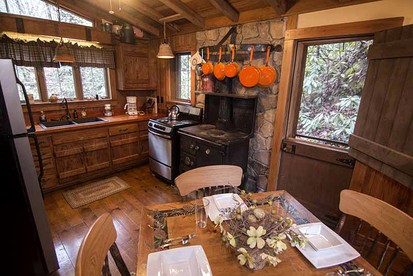 One-Bedroom Cabin Rental with a Fireplace in the North Carolina Mountains - Robbinsville, North Carolina - glamping.directory