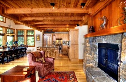 Modern Woodland Cabin Getaway with a Fireplace in Truckee, California - Truckee, California - glamping.directory