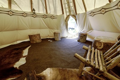 Incredible Secluded Tipi Nestled Amidst Trees and Fire Pit Provided in Garden Valley, Idaho - Garden Valley, Idaho - glamping.directory