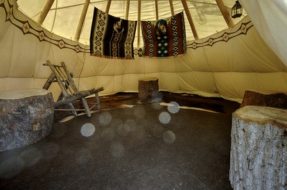 Incredible Secluded Tipi Nestled Amidst Trees and Fire Pit Provided in Garden Valley, Idaho - Garden Valley, Idaho - glamping.directory