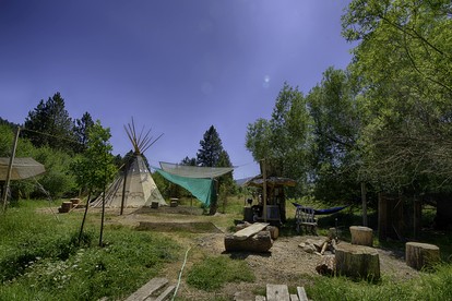 Incredible Secluded Tipi Nestled Amidst Trees and Fire Pit Provided in Garden Valley, Idaho - Garden Valley, Idaho - glamping.directory