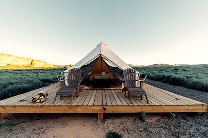 Spacious Bell Tent Rental for Two to Go Glamping in Utah - glamping.directory