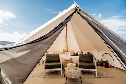Spacious Bell Tent Rental for Two to Go Glamping in Utah - Monticello, Utah - glamping.directory