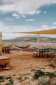 Spacious Bell Tent Rental for Two to Go Glamping in Utah - Monticello, Utah - glamping.directory