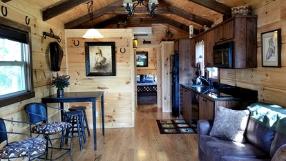 Unique Pet-Friendly Mountain Cabin Rental near Tryon International Equestrian Center - Mill Spring, North Carolina - glamping.directory