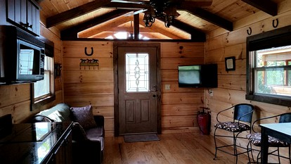 Unique Pet-Friendly Mountain Cabin Rental near Tryon International Equestrian Center - Mill Spring, North Carolina - glamping.directory