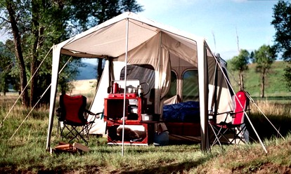 Glamping Safari Tent on the Yellowstone River, Montana - Livingston, Montana - glamping.directory
