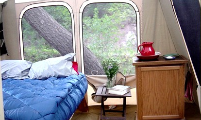 Glamping Safari Tent on the Yellowstone River, Montana - Livingston, Montana - glamping.directory