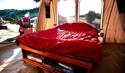 Glamping Safari Tent on the Yellowstone River, Montana - Livingston, Montana - glamping.directory