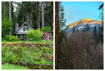 Riverside Cabin Camping Rental in the Central Cascades - Skykomish, Washington - glamping.directory