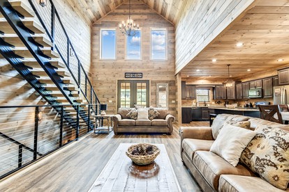 Opulent Oasis: Sevierville's Premier Luxury Cabin for Big Groups with Hot Tub - Sevierville, Tennessee - glamping.directory