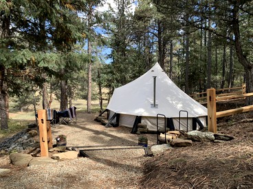 Bell Tent for Four for Dreamy Glamping Escapes in Colorado - Trinidad, Colorado - glamping.directory