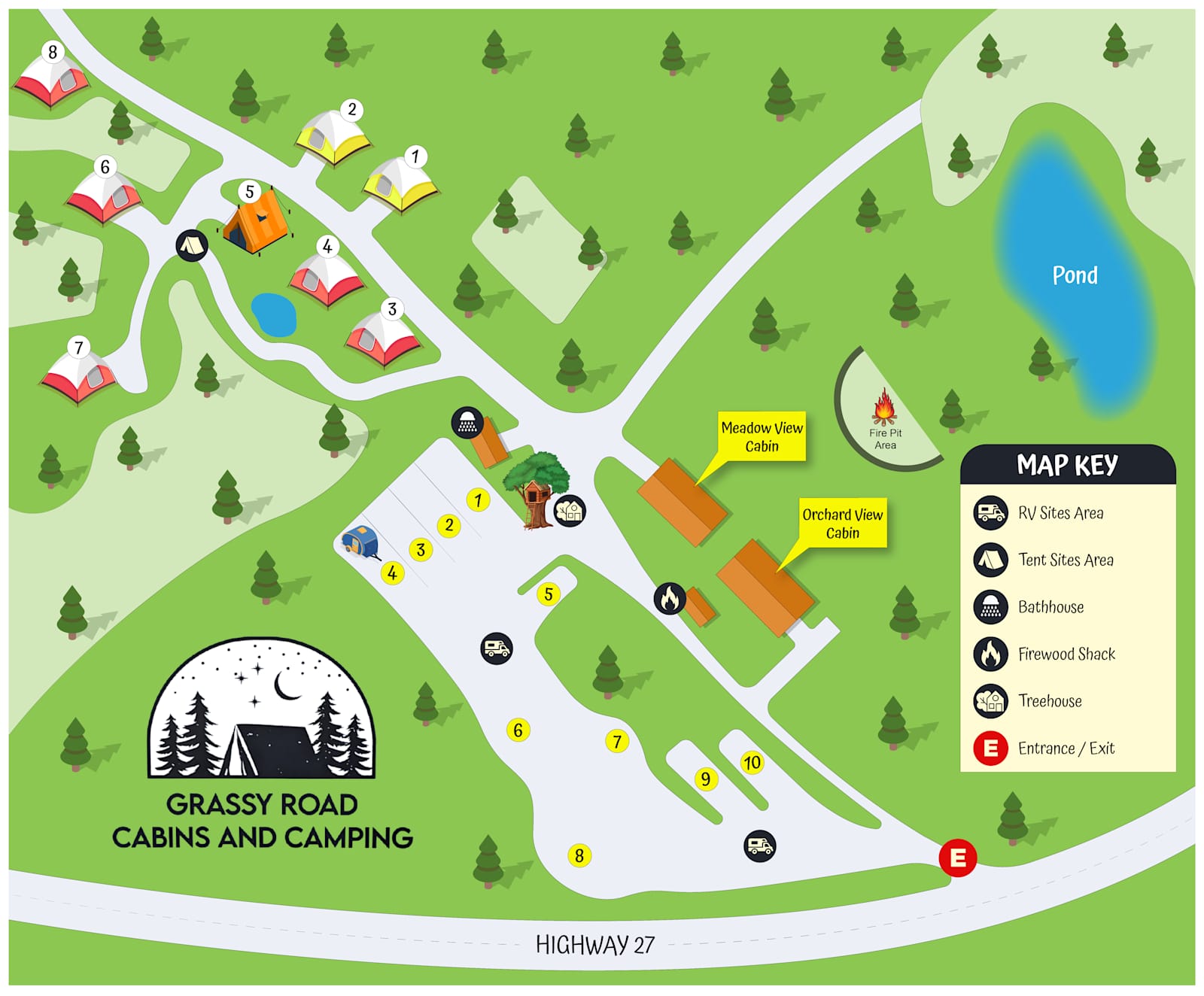 Grassy Road Cabins and Camping - Marshall, Arkansas - glamping.directory
