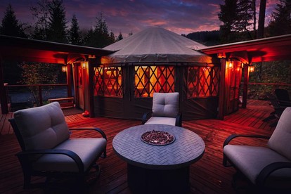Scenic Woodland Yurt with Stargazing Dome & Firepit near Carson, Washington - Carson, Washington - glamping.directory