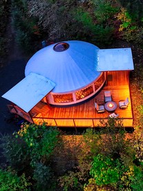 Scenic Woodland Yurt with Stargazing Dome & Firepit near Carson, Washington - Carson, Washington - glamping.directory