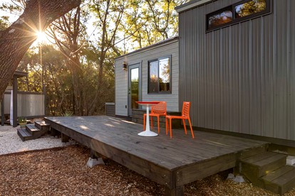 Charming Texas Tiny House with Private Hot Tub for the Best Glamping in Wimberley - Wimberley, Texas - glamping.directory