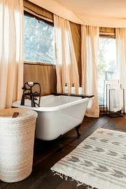 Romantic Tent Rental with a Wood-Burning Stove on the Pedernales River, Texas - Johnson City, Texas - glamping.directory