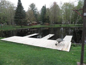 Pet-Friendly, Wonderful Waterfront Family Getaway Cabin with Private Access to Lake Mitchell & Lake Cadillac in Michigan - Cadillac, Michigan - glamping.directory
