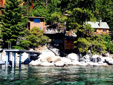 Rustic Waterfront Log Cabin at Meeks Bay on Lake Tahoe, California - glamping.directory