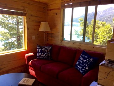 Rustic Waterfront Log Cabin at Meeks Bay on Lake Tahoe, California - Tahamo, California - glamping.directory