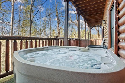 Stunning Log Cabin with Movie Theatre & Hot Tub near Arts and Crafts District in Gatlinburg, TN - Gatlinburg, Tennessee - glamping.directory